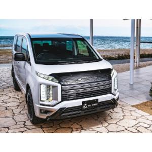 M'z SPEED CV1W デリカD:5 フロントグリル シボ加工 つや消しブラック