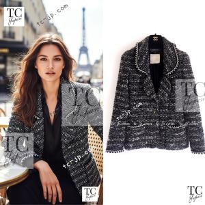 質屋 シャネル CHANEL ツイード ジャケット 03A レディース 38 ピンク