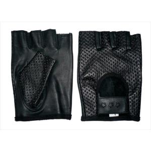 ザワキタ 本革フィンガーレスグローブ（ブラック）全国送料サービス