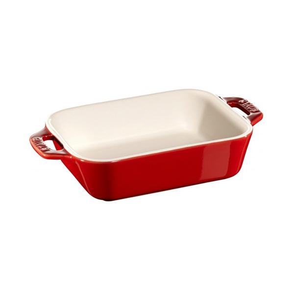 ストウブ staub レクタンギュラーディッシュ 14cm チェリー 40508-582