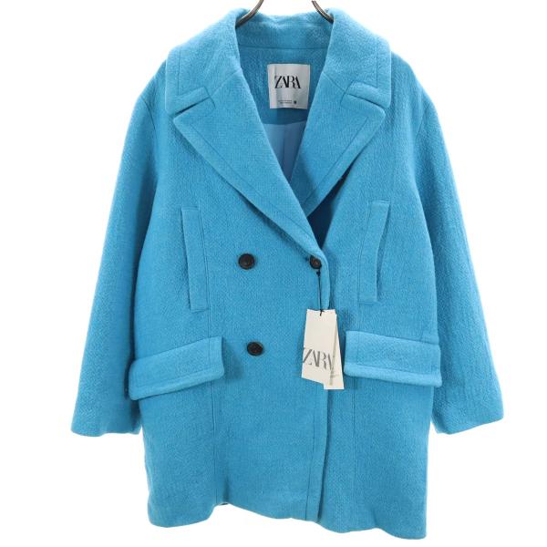 ZARA（ザラ） 未使用 ウールブレンド コート S ブルー系 タグ付き