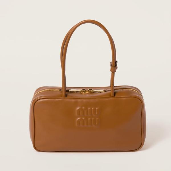 miu miu（ミュウミュウ） レザー トップハンドルバッグ