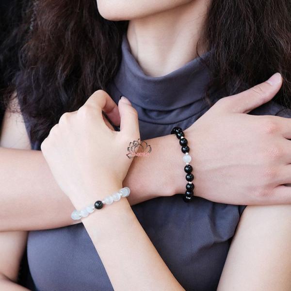 天然石 5A級パワーストーン babyオニキス6m 17cm キャッツアイ