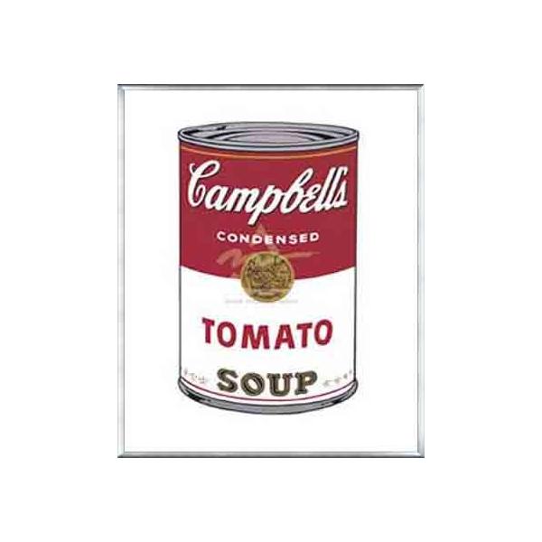 キャンベルスープ缶 I (トマト) 1968（アンディ ウォーホル） 額装品