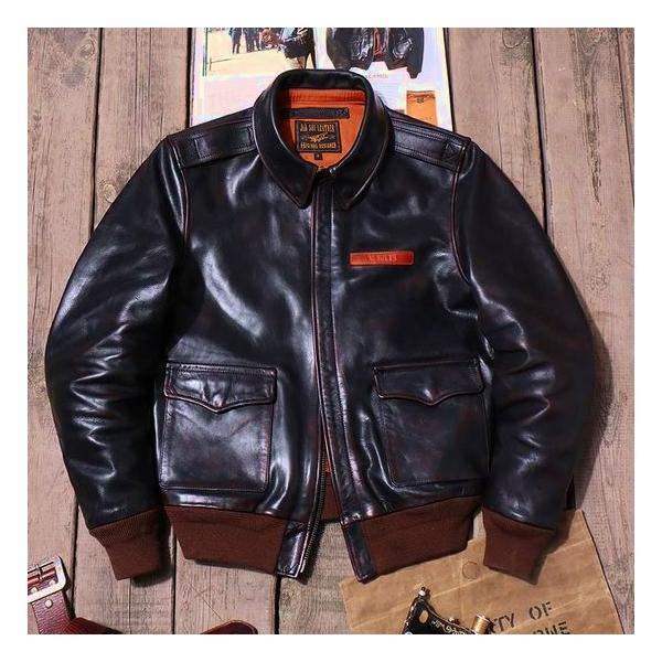 足*袋様 TYPE A2 フライトジャケット 焦茶 40 少量生産 本革/レザー