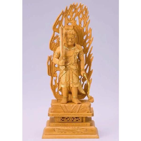 仏像 不動明王 樟 楠 クス 4寸 爆買 : 仏壇仏具のまごころショップ安伽