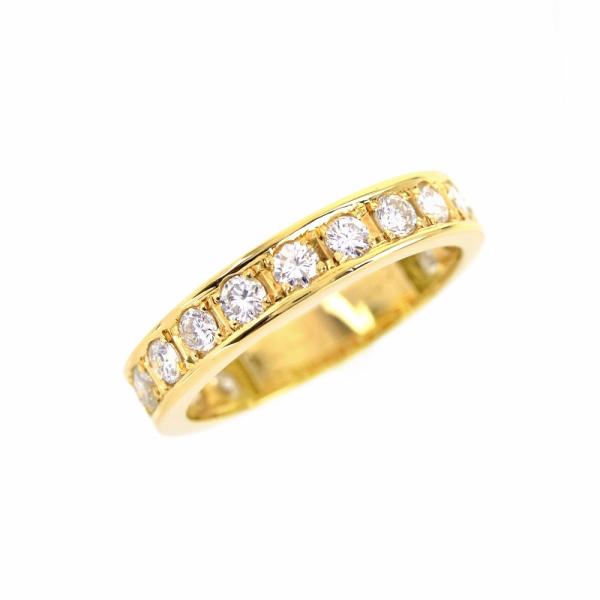 ダイヤモンド 1.00ct リング 16号 K18YG 18金 イエローゴールド フチ