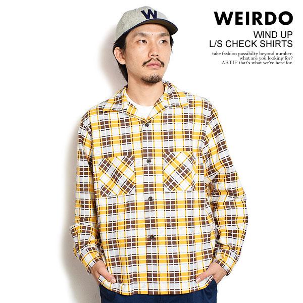 WEIRDO（ウィアード） シャツ WEIRDO WIND UP - L/S CHECK SHIRTS