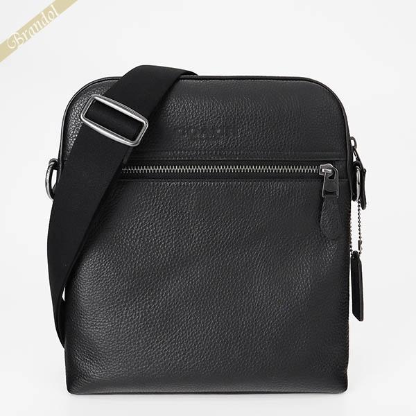 COACH（コーチ） ショルダーバッグ メンズ 縦型 レザー ブラック 4011