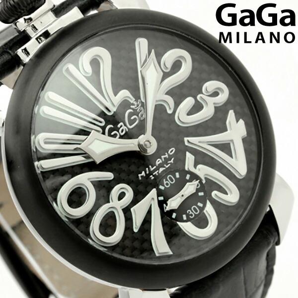 GaGa MILANO（ガガミラノ） 腕時計 手巻き 48MM 5013.1 レザー
