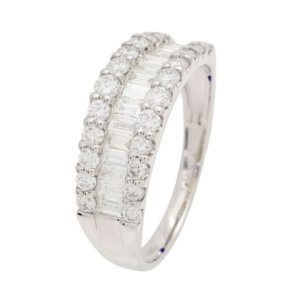 プラチナ900 ダイヤモンド バゲット リング : ジェムキャッスルゆき