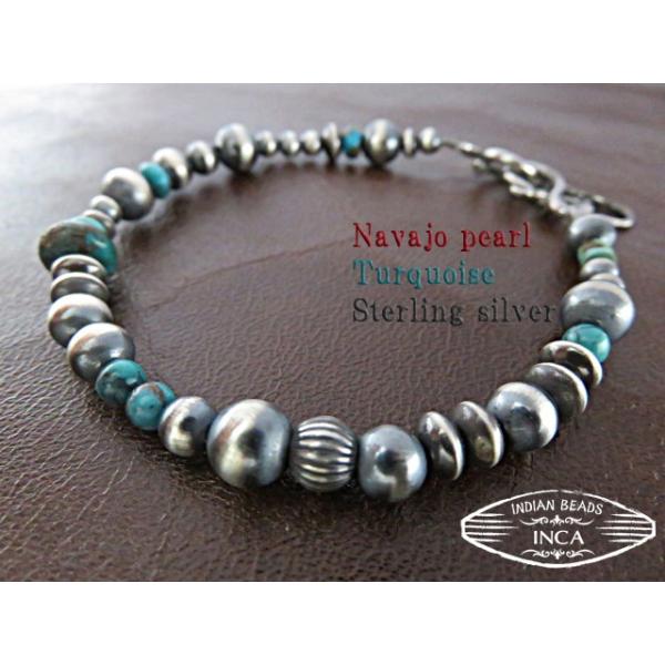 インディアンジュエリー ブレスレット ターコイズ ハンドメイド