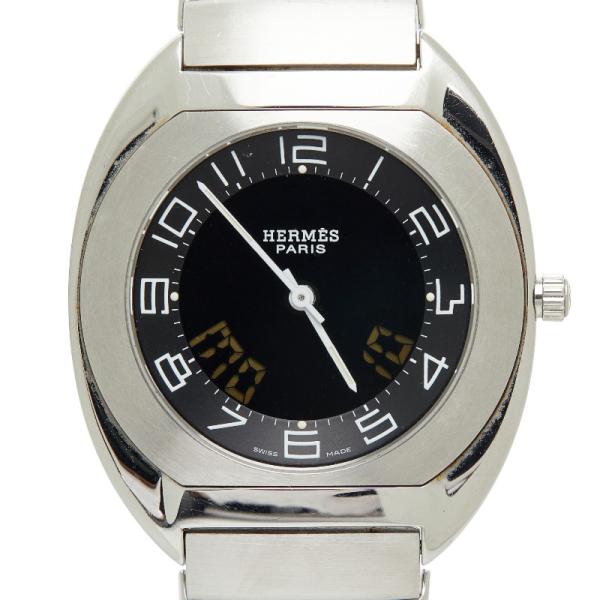 HERMES（エルメス） エスパス 腕時計 ES1.710 クオーツ ブラック文字盤