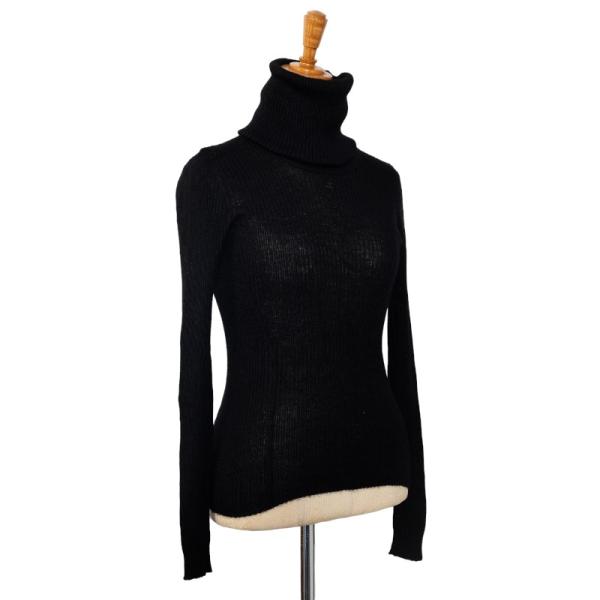 希少✨シャネル オフショルフリル リブニット タートルネックセーター