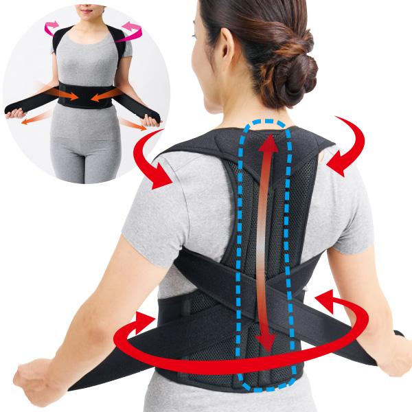 Dr.Houseすっきり背筋補正ダブルベルト 2枚セット＜M〜L L〜LL＞は