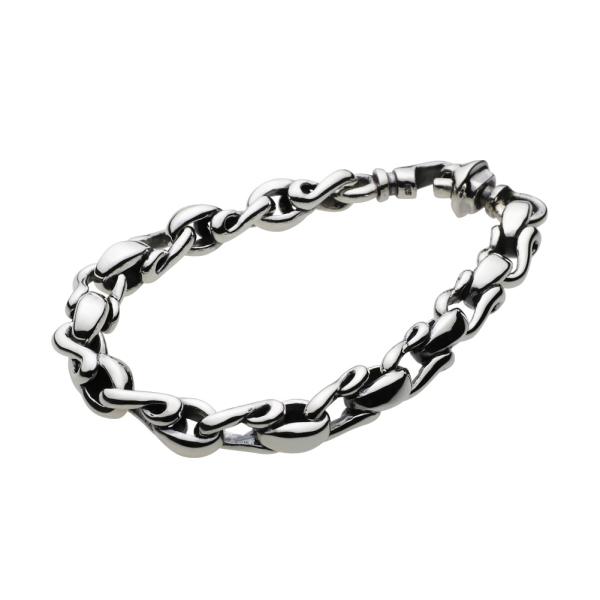 シルバーブレスレット メンズ ツイスト チェーン シルバー925 シルバー