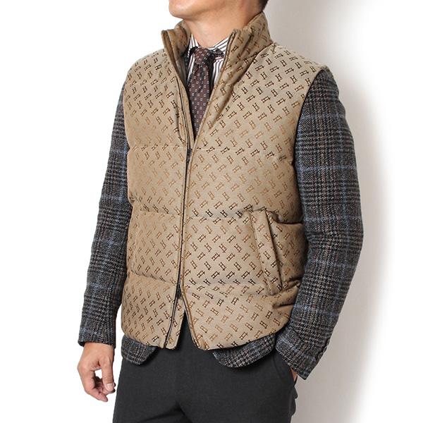 HERNO（ヘルノ） 24AWモデル メンズ モノグラム ダウンベスト