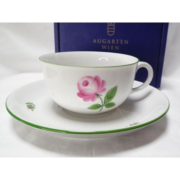 アウガルテン ウィンナーローズ ティーカップアンドソーサー