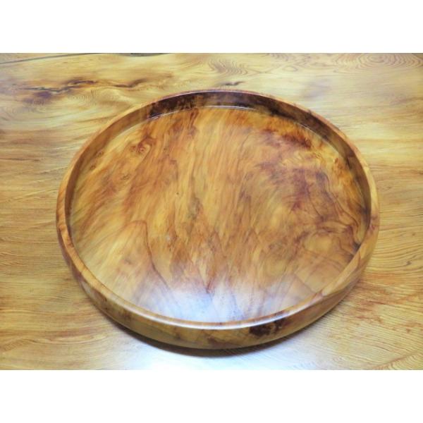 盆 丸盆 木製 屋久杉 お盆 長寿 ギフト 天然木 お祝い 和風 : EX.mart