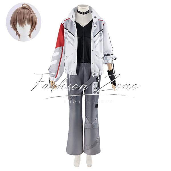 送料無料◇バーチャルYouTuber 風 加賀美ハヤト コスプレ衣装 ウィッグ