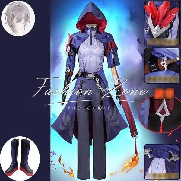 送料無料◇崩壊：スターレイル 風 モゼ Moze コスプレ衣装 ウィッグ 靴