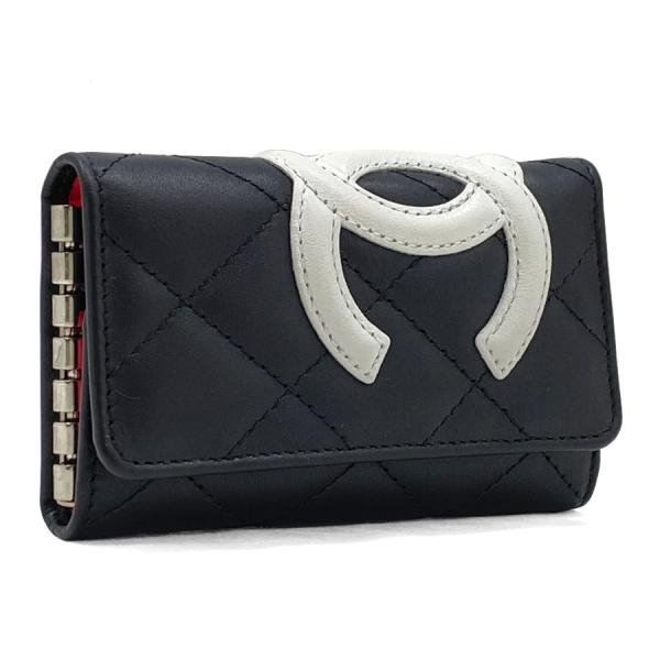 CHANEL（シャネル） ココマーク キーケース ブラック ホワイト ピンク