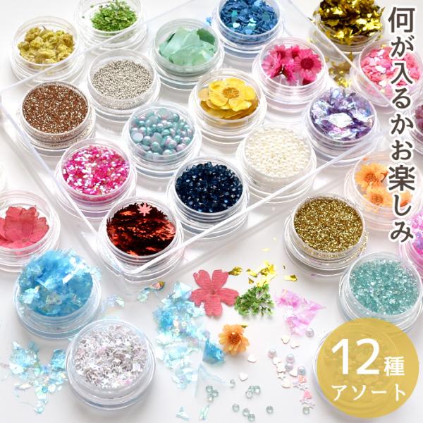 レジン 封入 パーツ あれこれ セット □ 花材 パール ホログラム