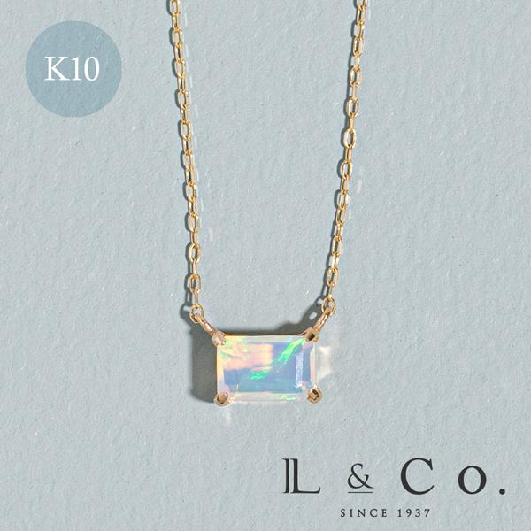 Jewel closet by L&Co. ネックレス レディース オパール スクエア