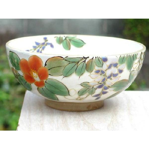 京焼 清水焼 白掛彩り草花ご飯茶碗 陶あん 小 : 松韻堂 Yahoo!店