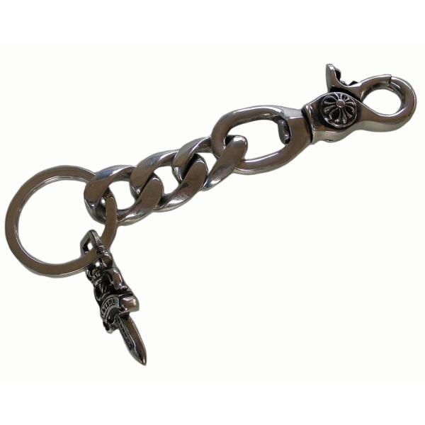 CHROME HEARTS KEY CHAIN SHORT CLASSIC CLIP w/DAGGER クロムハーツ