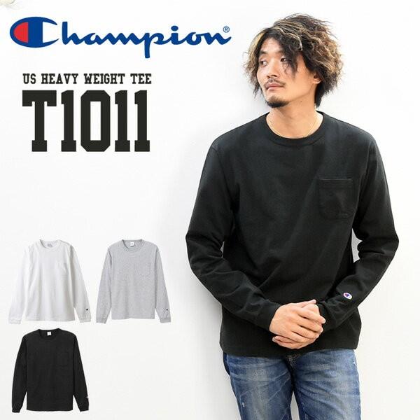 Champion（チャンピオン） MADE IN USA T1011 胸ポケット 長袖Tシャツ