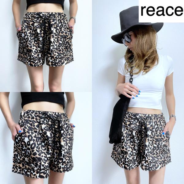 ヒョウ柄 ショートパンツ レオパード アニマル ハーフパンツ ゆったり