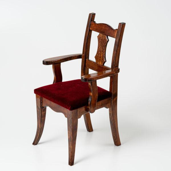 座面高18.5cm 大型ドール対応肘付きドールチェア : 家具のカミゼン