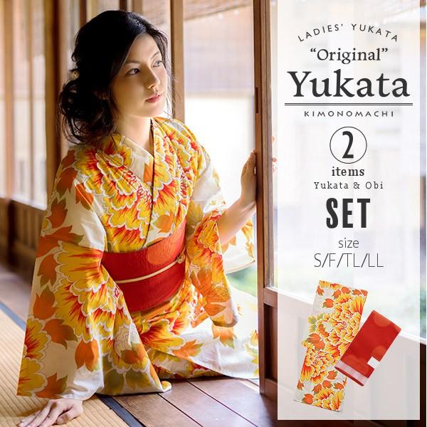 KIMONOMACHI 浴衣 レディース セット 京都きもの町オリジナル