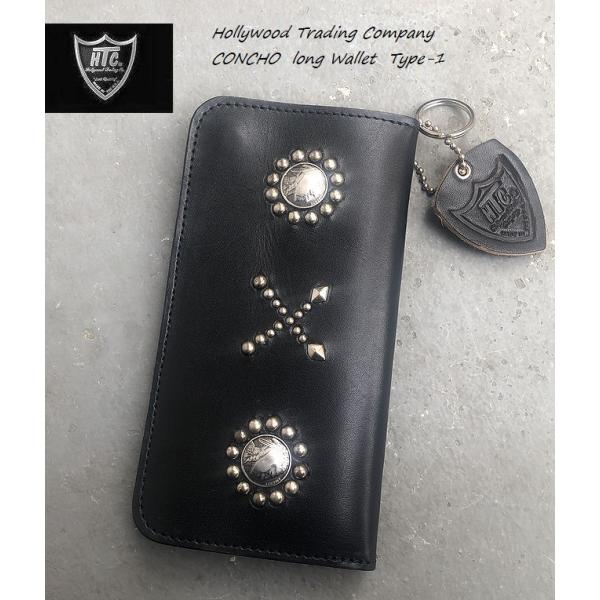 HTC コンチョ 5セント硬貨 インディアンヘッド スタッズ ウォレット 長