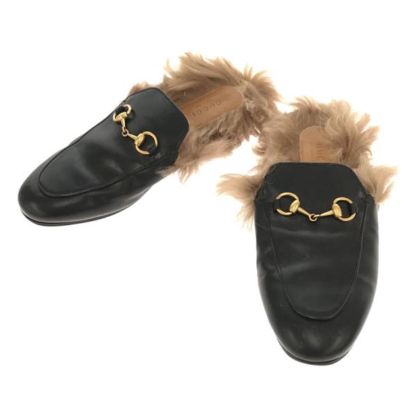 ま*迎様 美品 GUCCI プリンスタウン クーリエ スリッパ ミュール