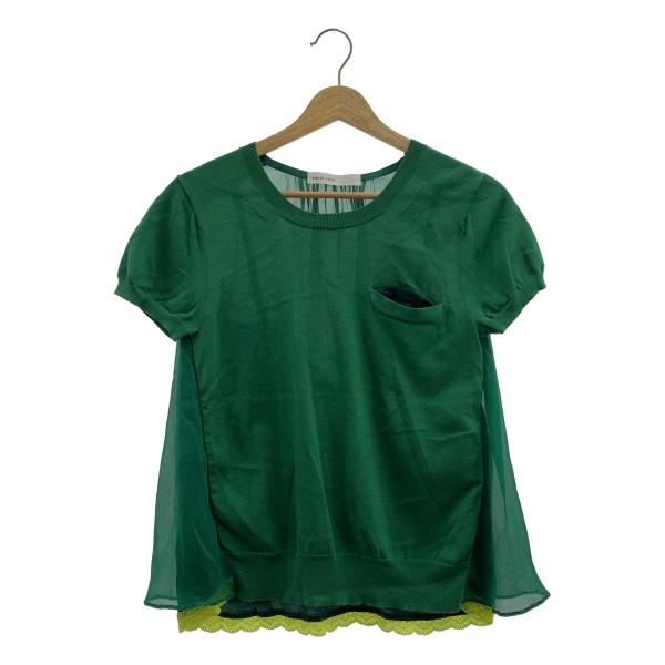 sacai luck（サカイラック） バックシフォン切替 レース レイヤード