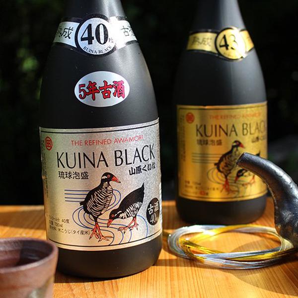 泡盛 山原くいな ブラック 5年 古酒 シルバーラベル 40度 720ml