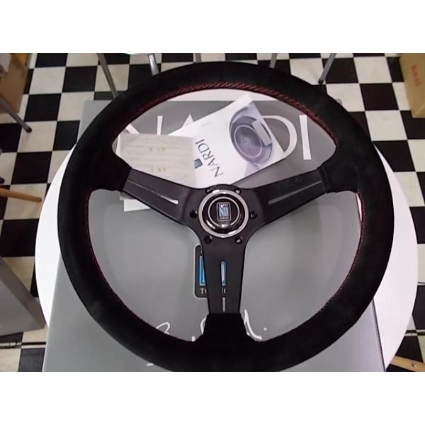 NARDI ナルディ Rally N754 スエードレザー＆ブラックスポーク 350mm