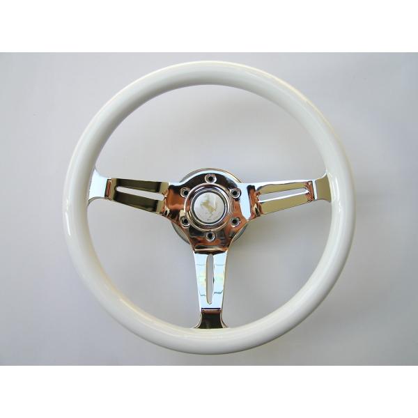 希少 ジャニス ホワイトウッド ステアリング 当時物 良品 ホーンボタン