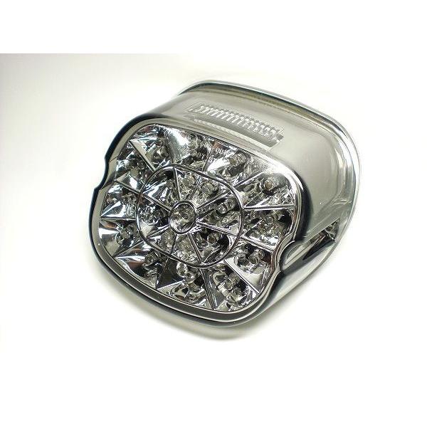 ハーレー用LEDテールランプ スモークレンズ レイダウン ナンバー灯付き