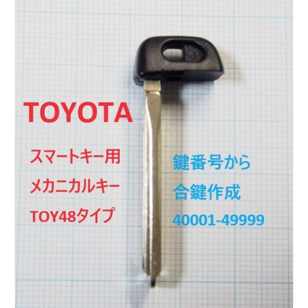 トヨタ スマートキー用 メカニカルキー エマージェンシーキー 合鍵作成