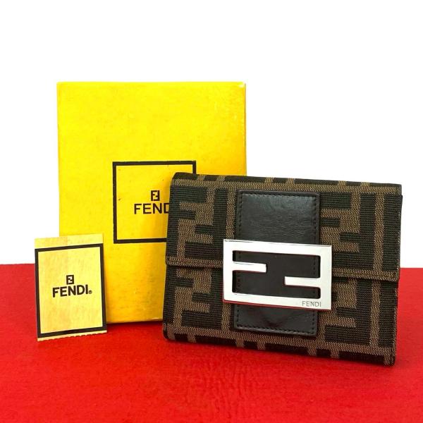 FENDI（フェンディ） 極 美品 箱付き ヴィンテージ ズッカ FF 柄 ロゴ
