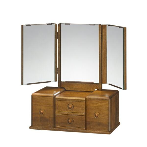 □在庫限り・入荷なし□ ドレッサー 卓上鏡 三面鏡 サティーナ 幅40.5