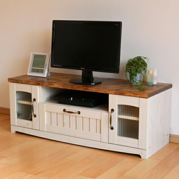 テレビ台 ローボード カントリー調 幅105cm （ テレビ 収納 AVボード