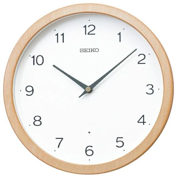 SEIKO（セイコー） 電波掛け時計 スタンダード 秒針なし 木枠 メープル