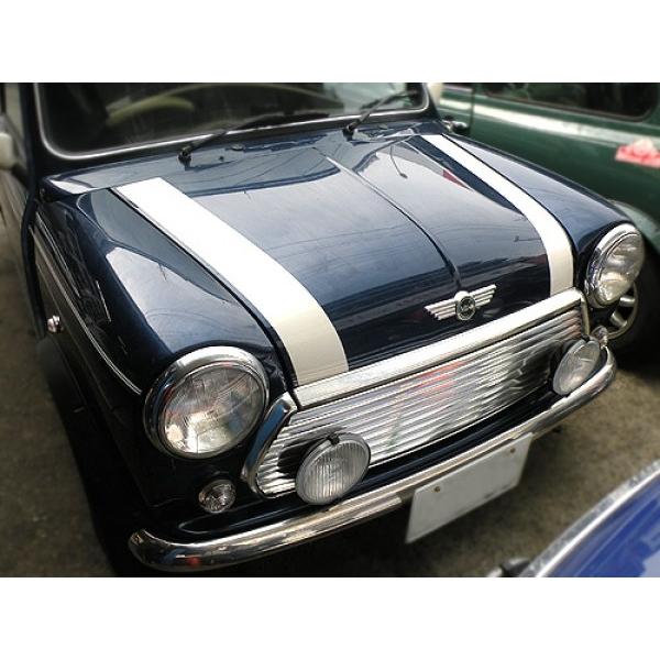 ローバーミニ/クラシックミニ クーパーボンネットライン ホワイト