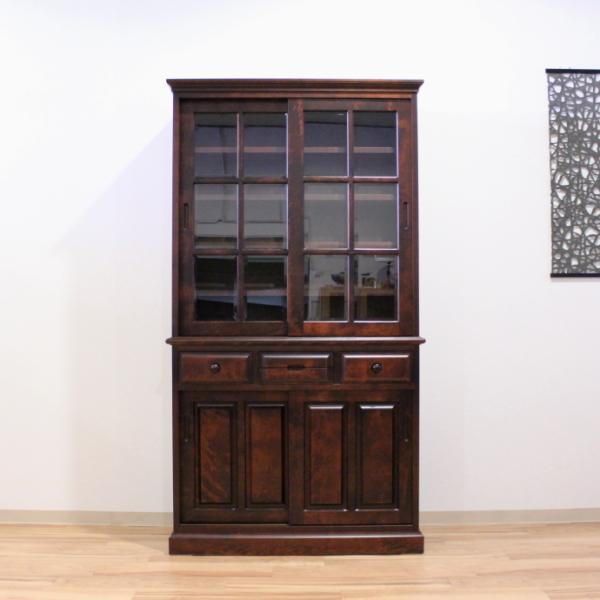 書棚 ダイニングボード 食器棚 民芸家具 カバ桜 樺桜 上質 北海道産