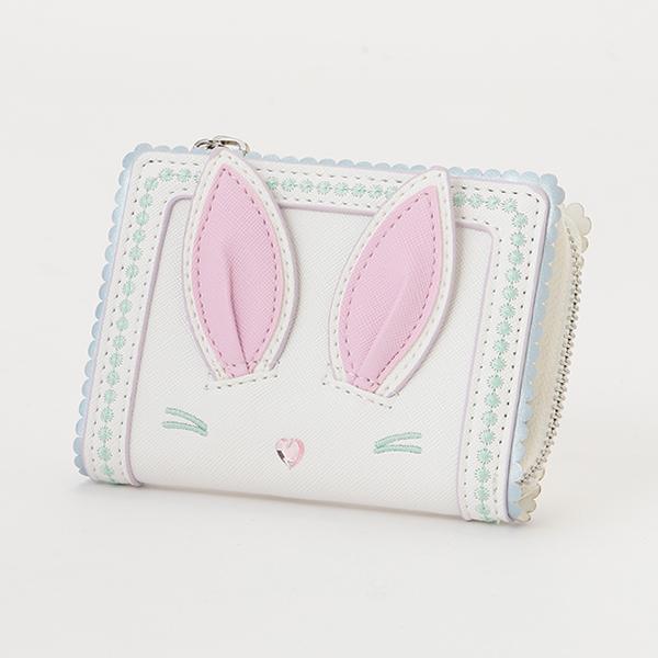 mezzo piano メゾピアノ(mezzo piano)うさぎスカラップ お財布【O_50