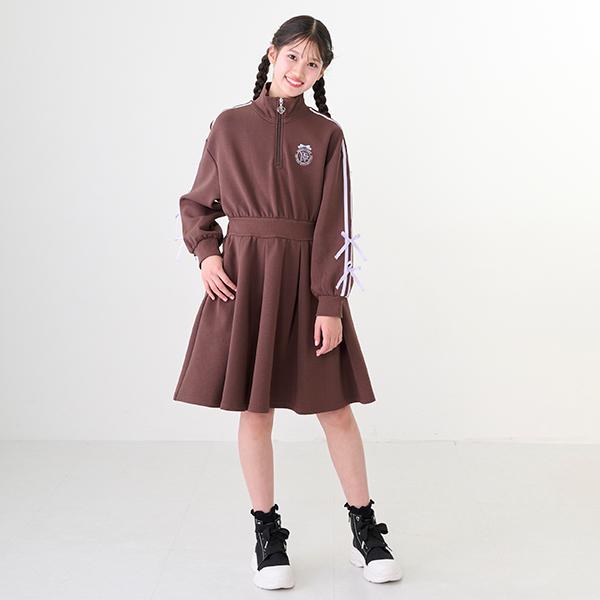 mezzo piano Junior（メゾピアノ ジュニア） ハーフジップサイドリボン